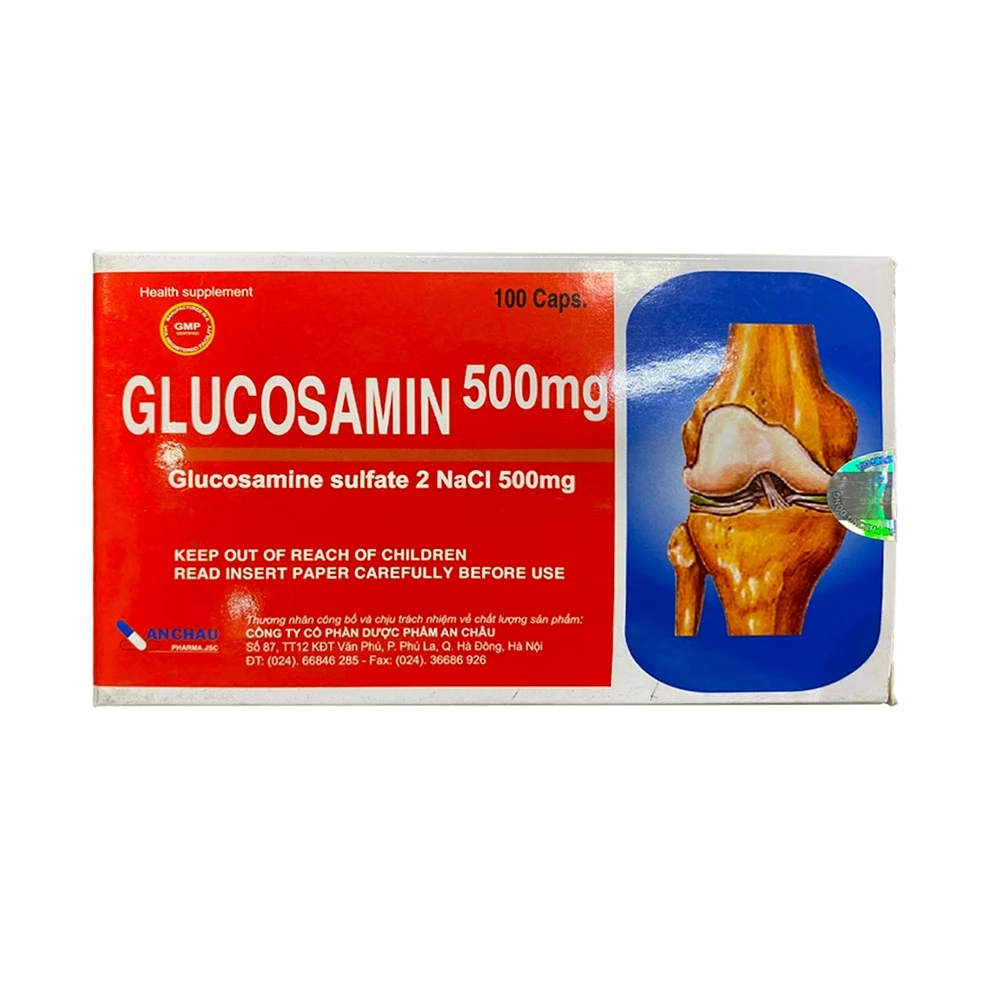 Glucosamin 500mg An Châu - Hỗ trợ tăng dịch khớp, giảm thoái hóa khớp
