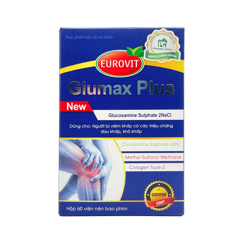 Glumax Plus Eurovit - Hỗ trợ giảm các triệu chứng đau khớp, khô khớp
