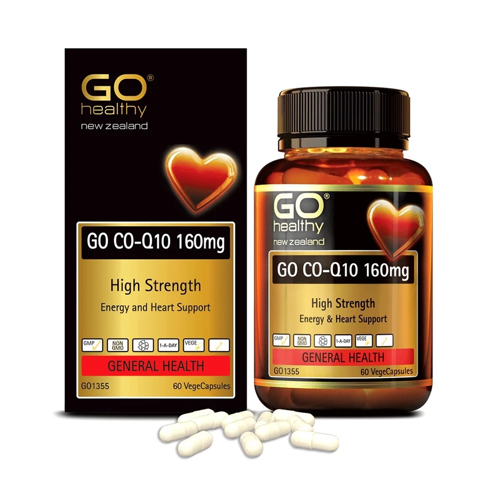 Go Co Q10 160mg Go Healthy - Giúp giảm nguy cơ tai biến tim mạch