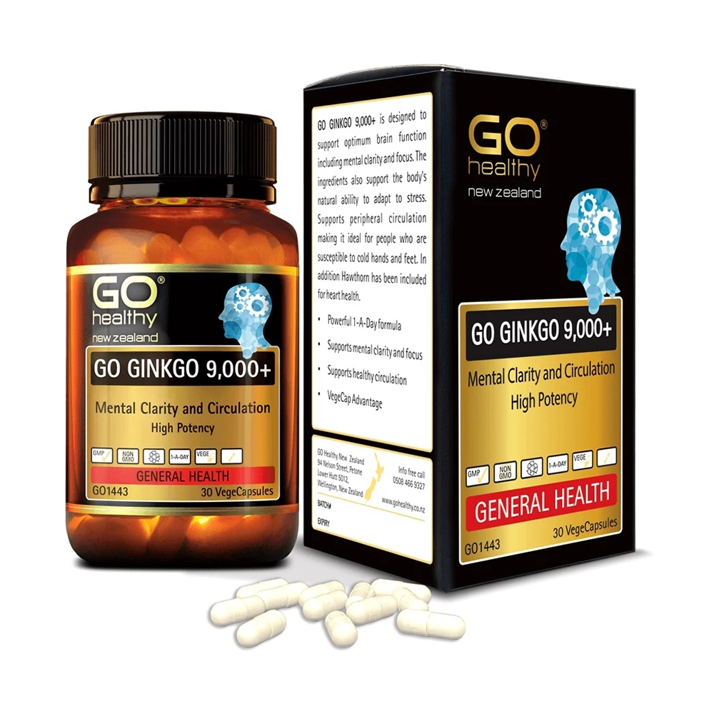 Go Ginkgo 9000 Go Healthy - Giúp cải thiện trí nhớ, tăng khả năng tập trung