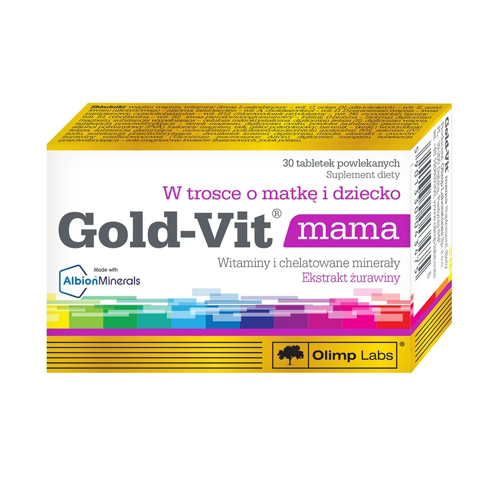 Gold Vit Mama Olimp Labs - Vitamin tổng hợp cho bà bầu & mẹ sau sinh