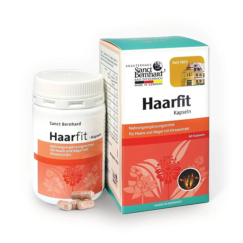 Haarfit Kapseln Sanct Bernhard - Hỗ trợ giảm rụng tóc, giúp tóc chắc khỏe
