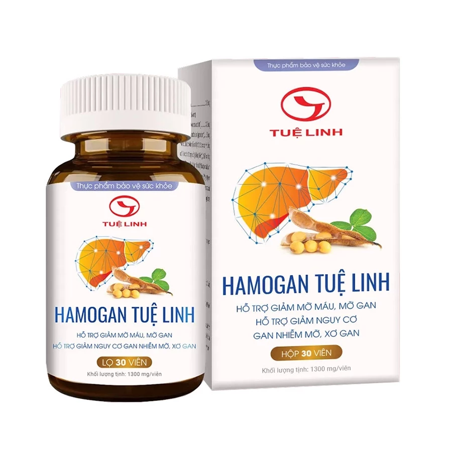 Hamogan Tuệ Linh - Hỗ trợ giảm mỡ máu, mỡ gan, bảo vệ gan, giải độc gan