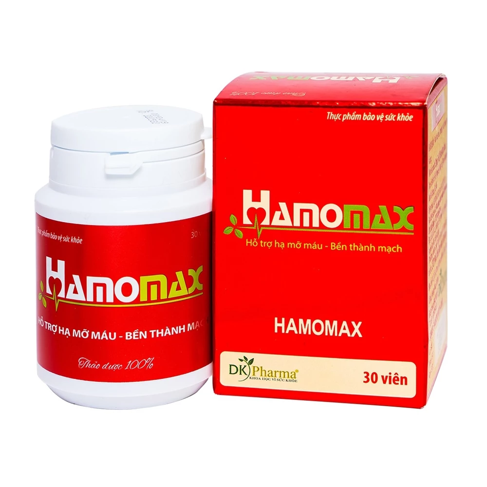 Hamomax - Hỗ trợ giảm mỡ máu, bền thành mạch