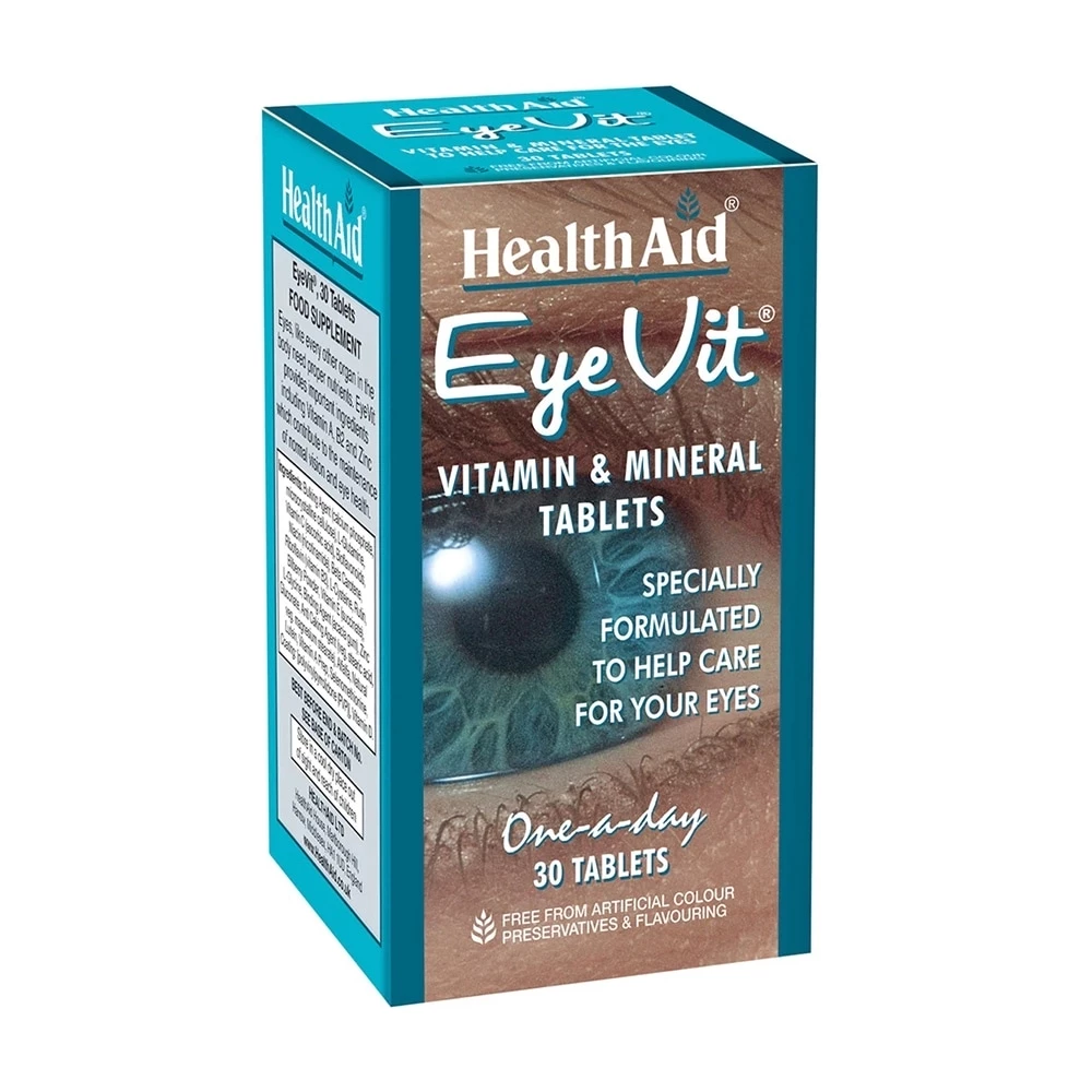 HealthAid Eye Vit - Tăng cường thị lực, hỗ trợ ngăn ngừa thoái hóa điểm vàng
