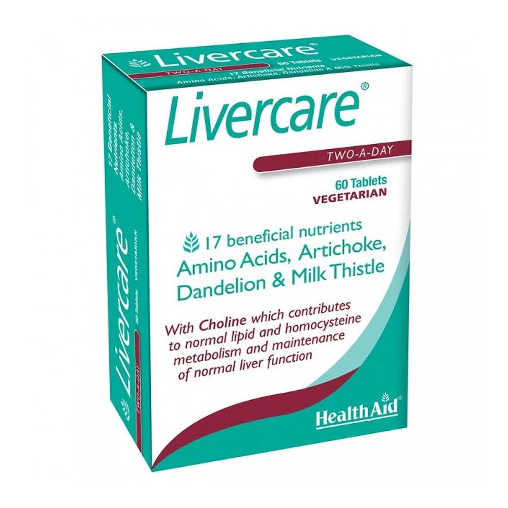 HealthAid LiverCare - Hỗ trợ tăng cường chức năng giải độc của gan