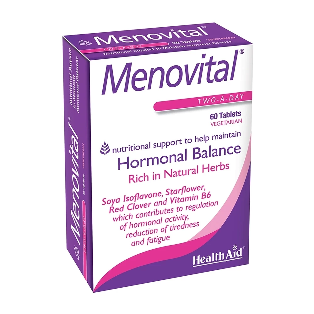 HealthAid Menovital - Cân bằng nội tiết tố nữ, chống lão hóa, làm đẹp da