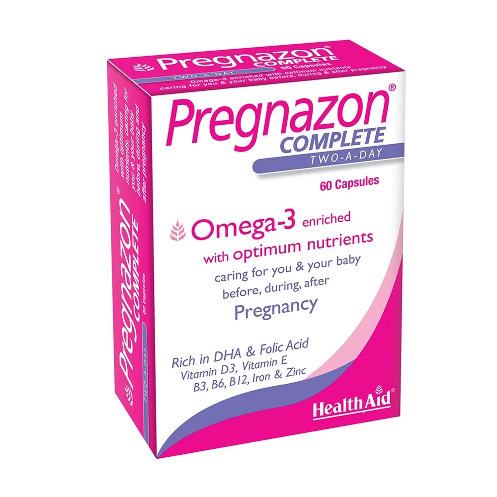 HealthAid Pregnazon Complete Omega 3 - Bổ sung vitamin, omega 3 cho bà bầu