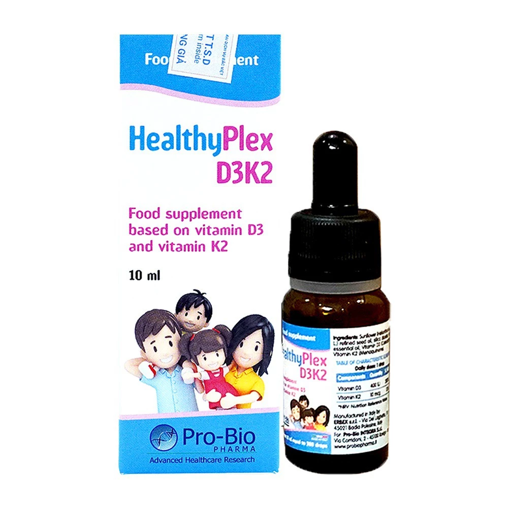HealthyPlex D3K2 - Hỗ trợ xương, răng chắc khỏe
