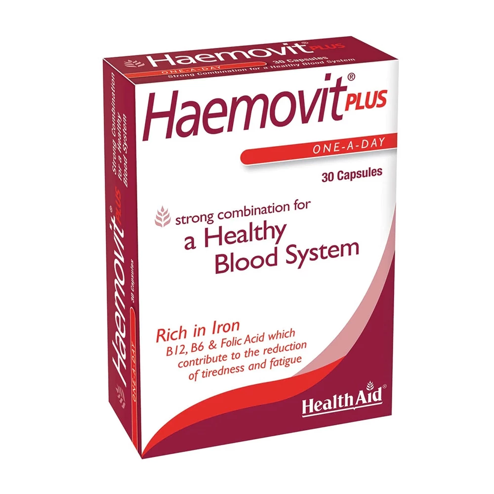 HealthAid Haemovit Plus - Giúp giảm nguy cơ thiếu máu do thiếu sắt