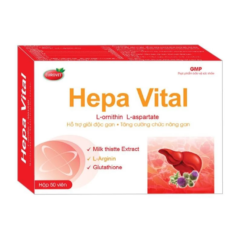 Hepa Vital Eurovit - Hỗ trợ giải độc gan, tăng cường chức năng gan