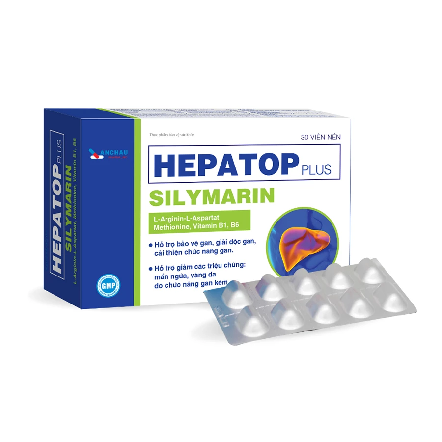 Hepatop Plus An Châu - Hỗ trợ giải độc gan, giảm mẩn ngứa, vàng da