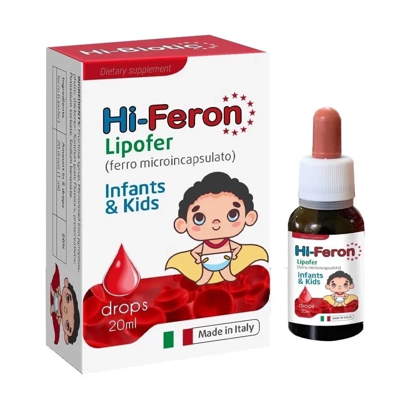 Hi Feron Lipofer - Bổ sung sắt hữu cơ dạng nhỏ giọt cho bé