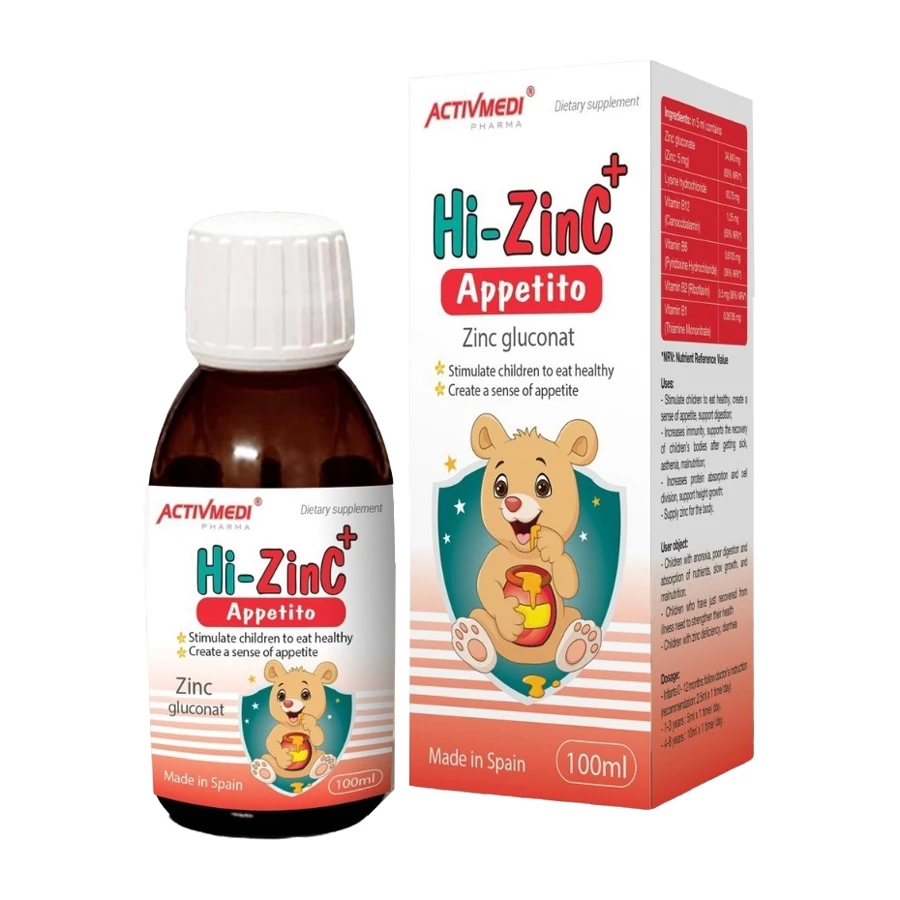 Hi Zinc+ Appetito - Bổ sung kẽm hữu cơ giúp trẻ ăn ngon, tăng đề kháng