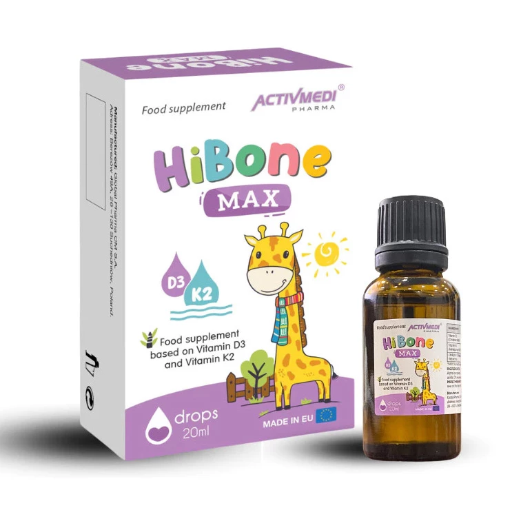 HiBone Max - Bổ sung D3 K2, hỗ trợ xương răng chắc khoẻ