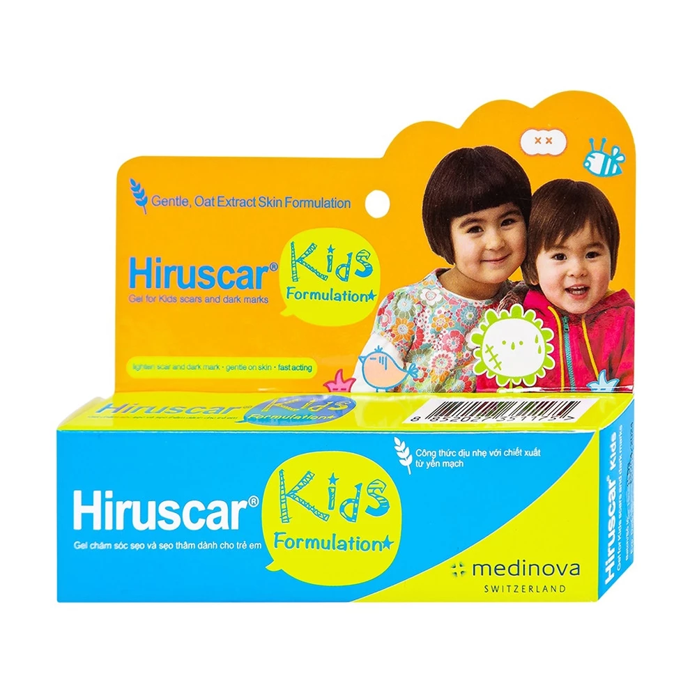 Kem trị sẹo Hiruscar Kids cho trẻ em từ 2 tuổi trở lên