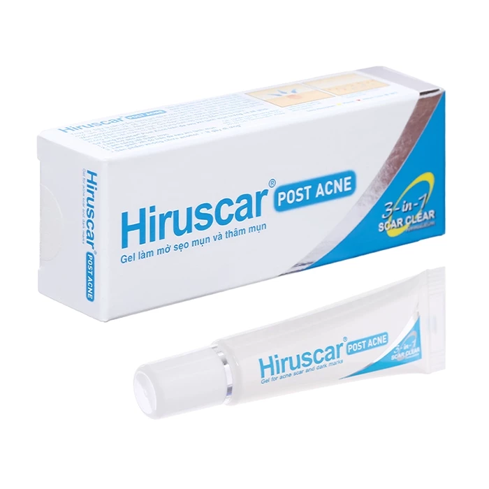 Hiruscar Post Acne - Gel làm mờ sẹo mụn và thâm mụn