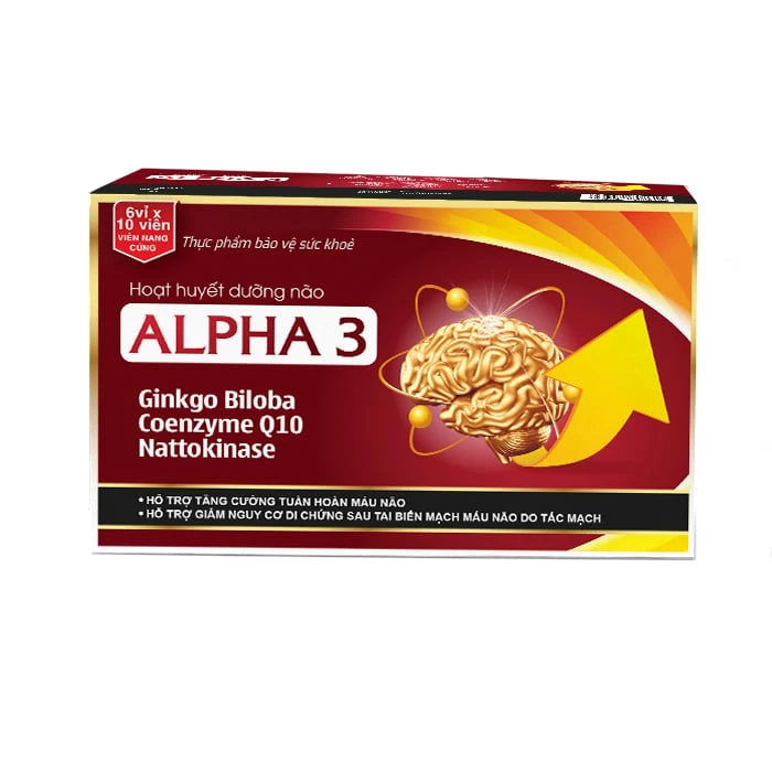 Hoạt huyết dưỡng não Alpha 3 - Hỗ trợ tăng cường tuần hoàn máu não