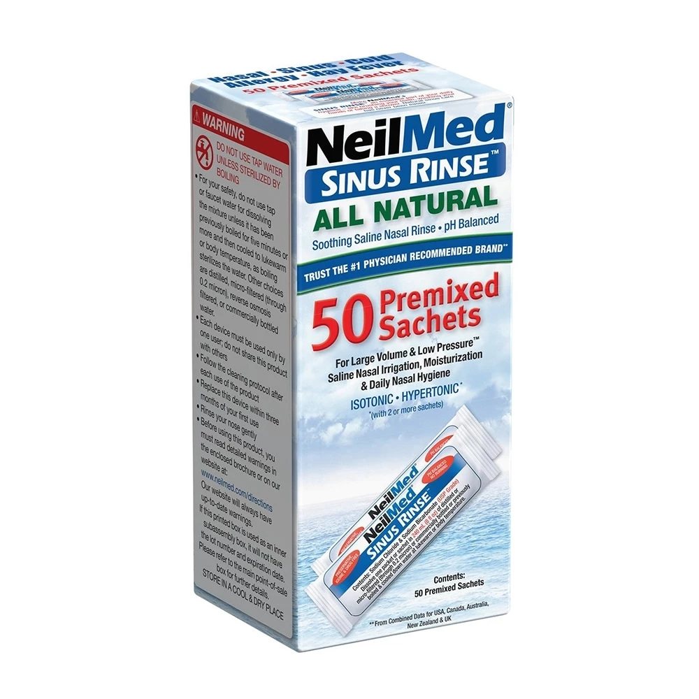 Muối rửa mũi Neilmed Sinus Rinse All Natural 50 gói