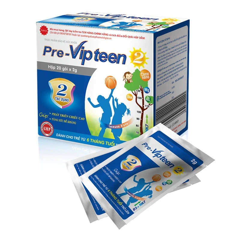 Pre Vipteen 2 - Cốm phát triển chiều cao cho trẻ