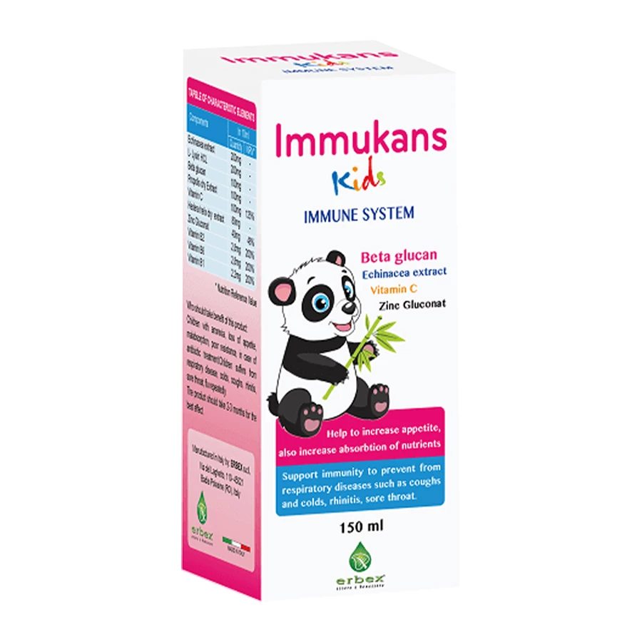 Immukans Kids - Hỗ trợ trẻ ăn ngon, tăng đề kháng