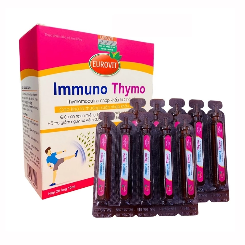 Immuno Thymo Eurovit - Giúp trẻ ăn ngon, tăng cường sức đề kháng