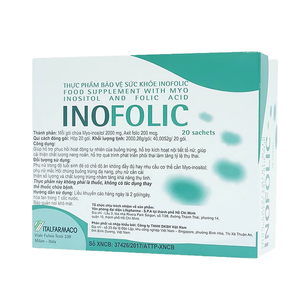 Inofolic Italfarmaco - Hỗ trợ cải thiện chất lượng trứng, tăng khả năng thụ thai