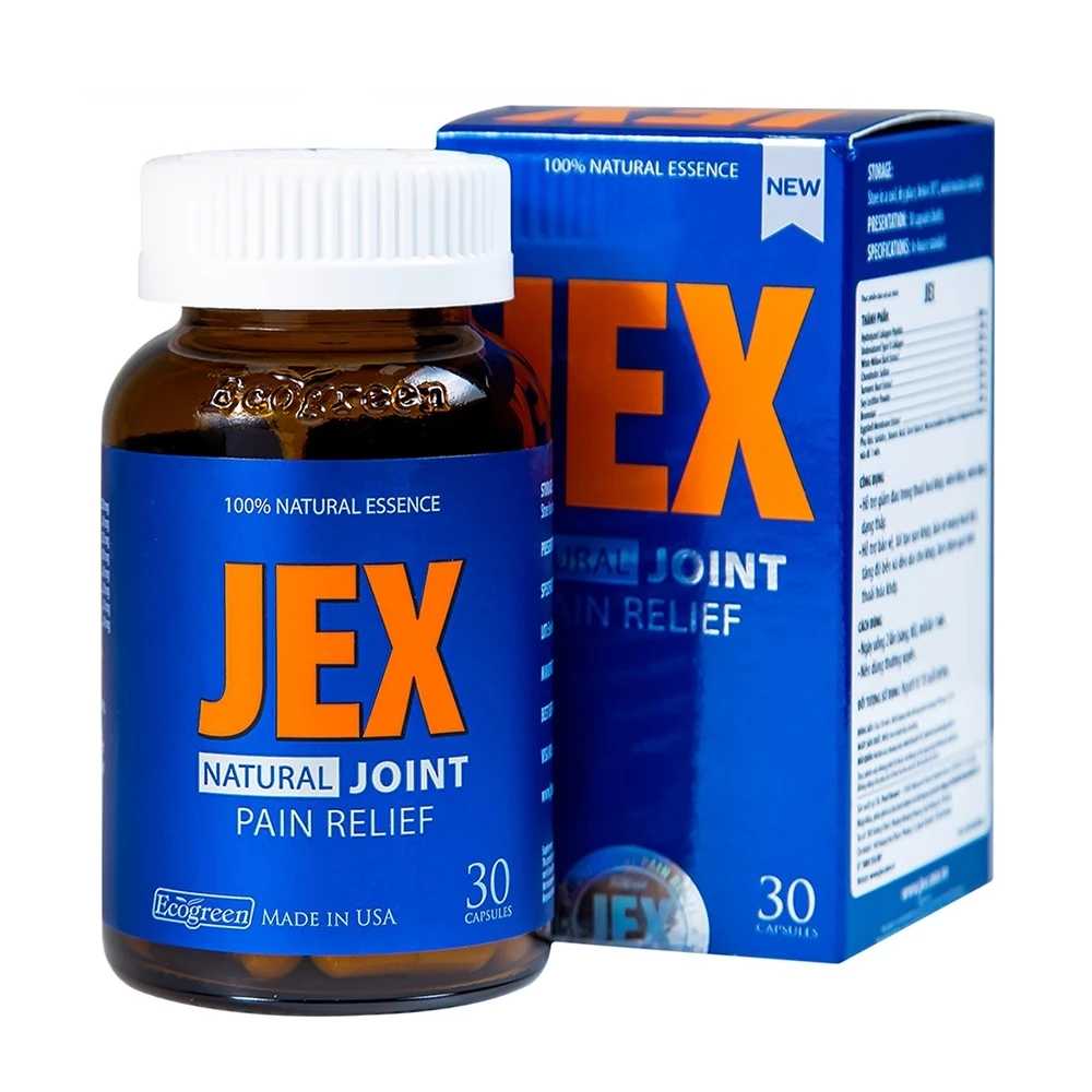 Jex Natural Joint Pain Relief - Hỗ trợ giảm đau, bảo vệ, tái tạo sụn khớp