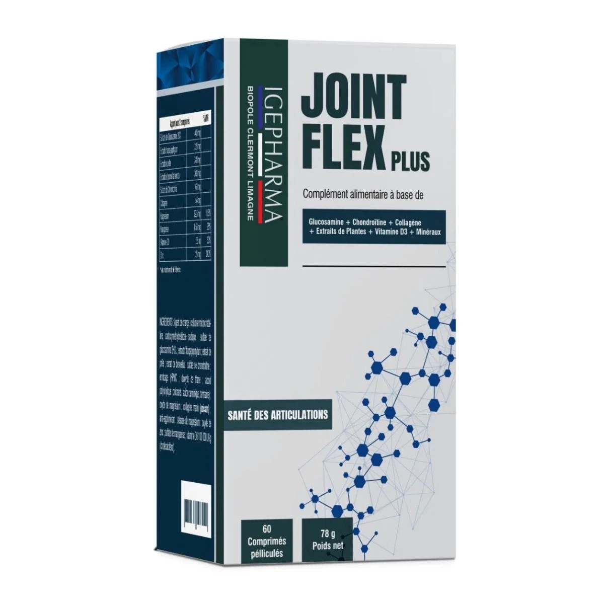 Joint Flex Plus Igepharma - Hỗ trợ giảm đau khớp, khô khớp, cứng khớp