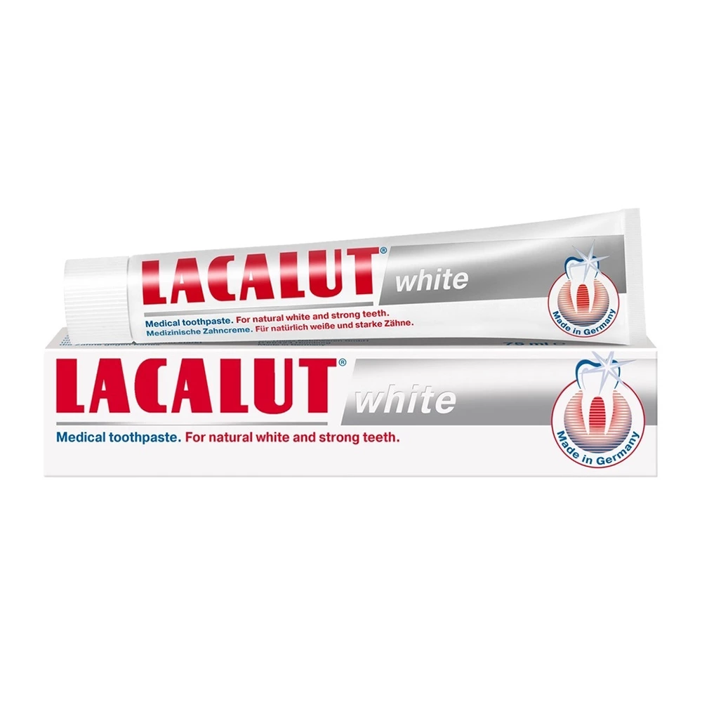 Kem đánh răng Lacalut White - Làm trắng răng, ngăn ngừa viêm nướu
