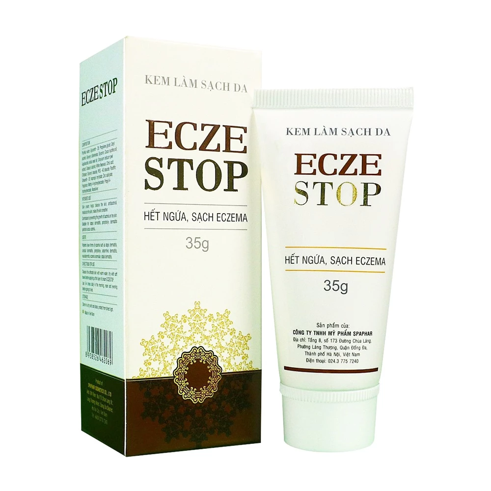 Kem bôi Eczestop giúp làm sạch da, dưỡng ẩm cho người mắc eczema