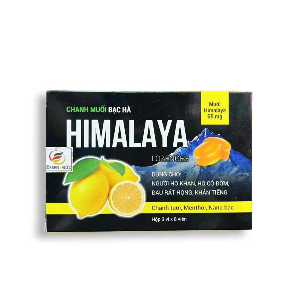 Kẹo chanh muối bạc hà Himalaya Lozenges Essen