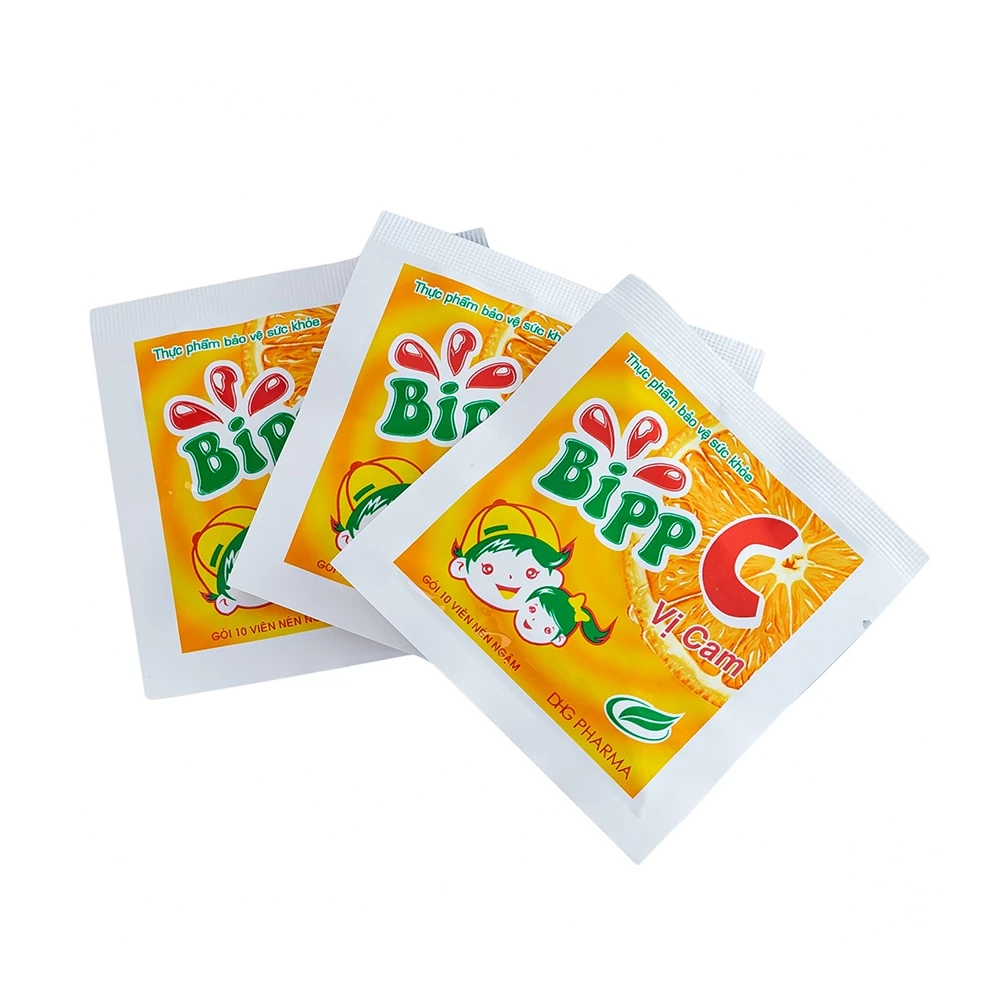 Kẹo ngậm Bipp C vị cam DHG - Hỗ trợ tăng sức đề kháng cho trẻ