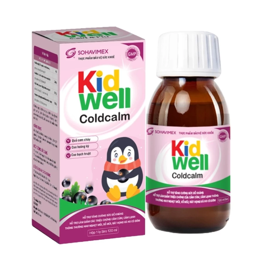 Kid Well ColdCalm - Hỗ trợ giảm ho, sổ mũi, nghẹt mũi cho bé