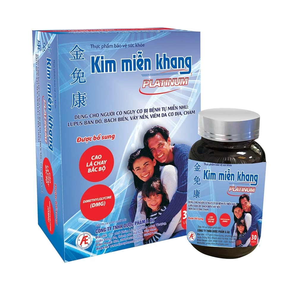 Kim Miễn Khang Platinum - Hỗ trợ điều trị bệnh lupus ban đỏ, vẩy nến