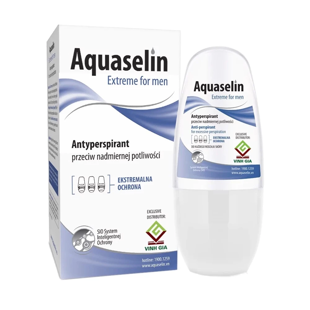 Lăn khử mùi Aquaselin Extreme For Men giúp giảm mồ hôi cho nam