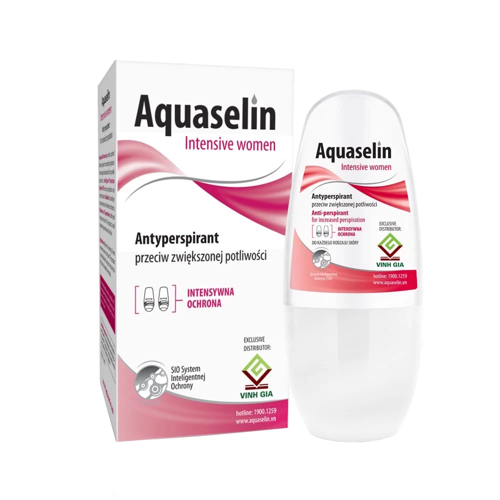Lăn khử mùi Aquaselin Intensive Women giúp giảm mồ hôi cho nữ