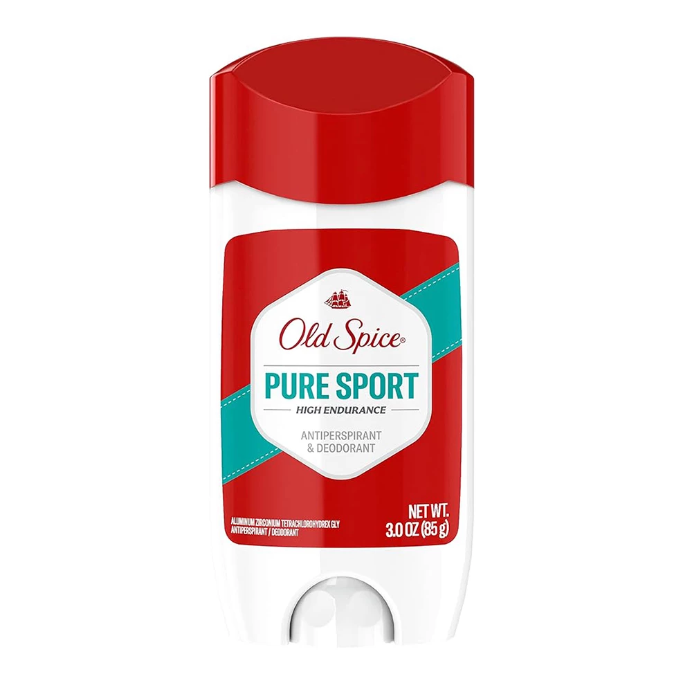 Lăn khử mùi Old Spice Pure Sport High Endurance 85g (Sáp xanh/ Sáp trắng)