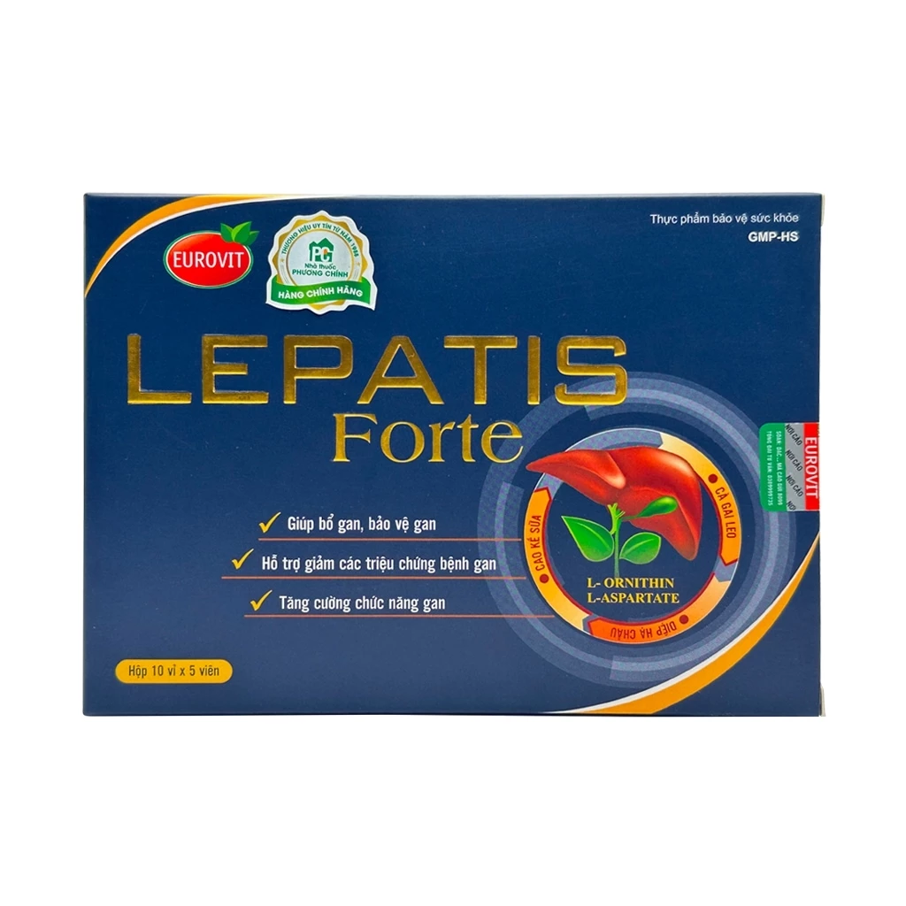 Lepatis Forte Eurovit - Bổ gan, tăng cường chức năng gan