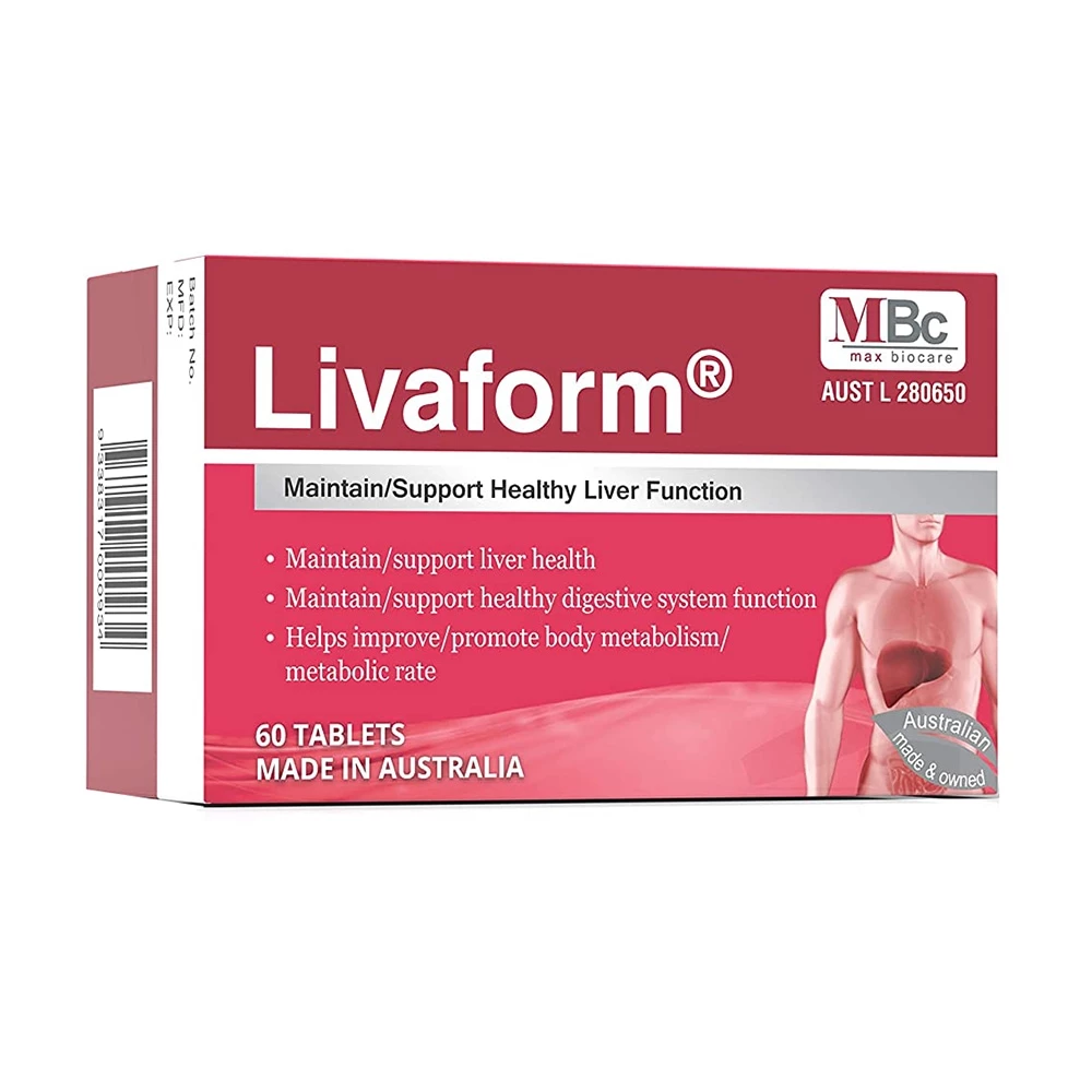 Livaform - Hỗ trợ tăng cường chức năng giải độc gan