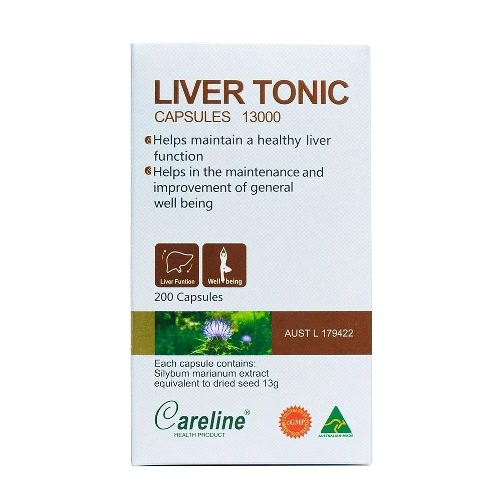 Liver Tonic Capsule Careline - Trẻ hóa gan, hạ men gan