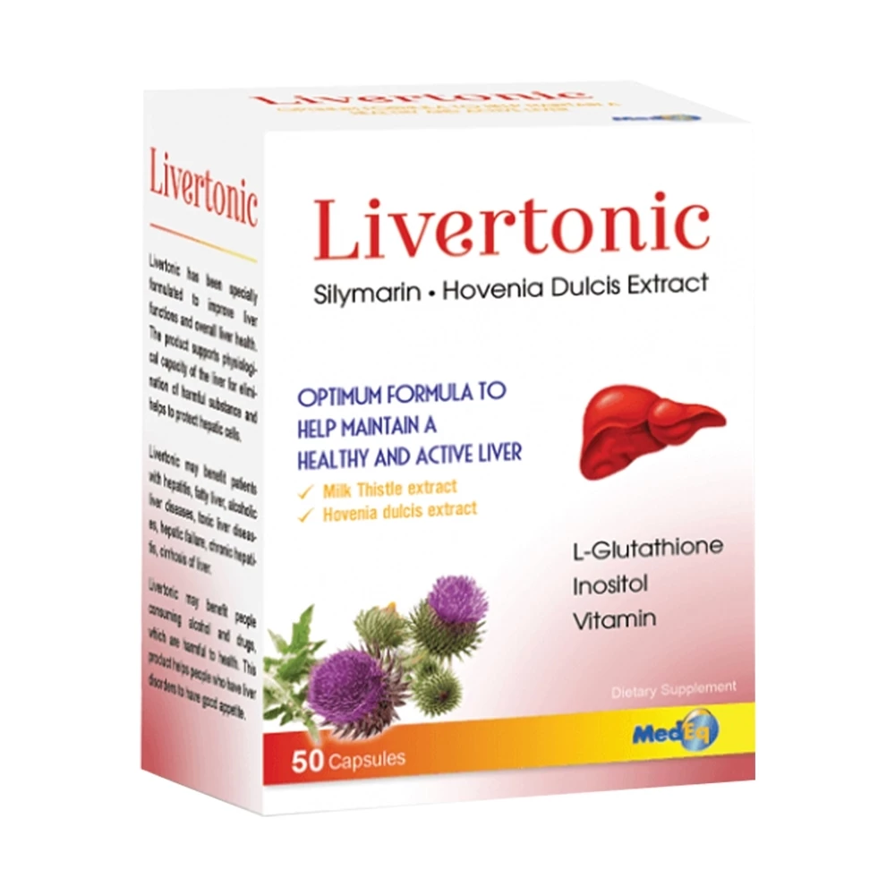Livertonic MedEq - Hỗ trợ giải độc gan, tăng cường chức năng gan