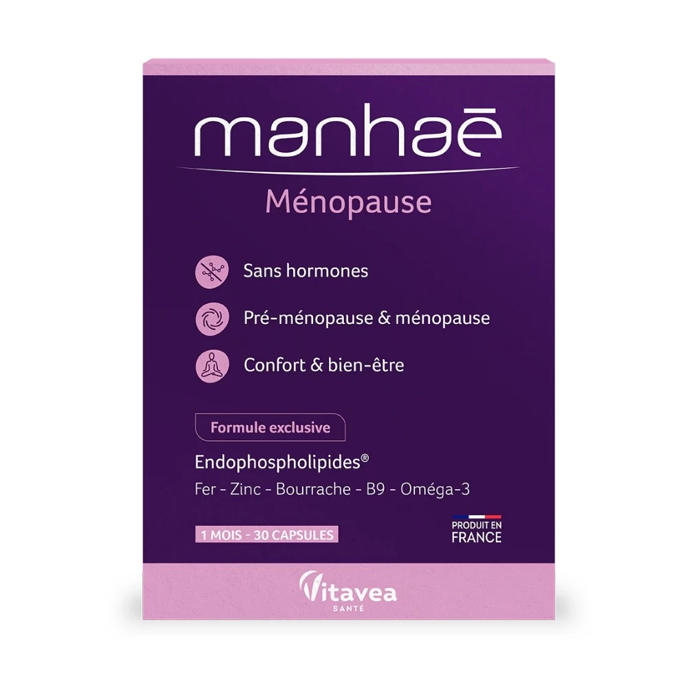 Viên uống nội tiết tố Manhae Menopause - Hỗ trợ giảm bốc hoả, cáu gắt, đổ mồ hôi đêm