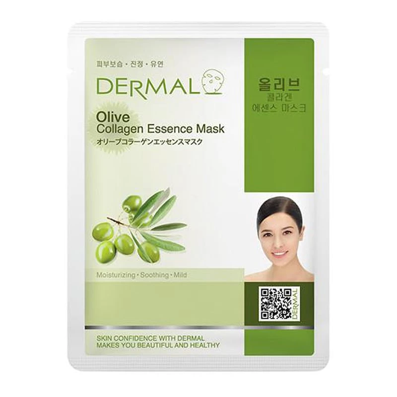 Mặt nạ Dermal dưỡng da tinh dầu olive và collagen