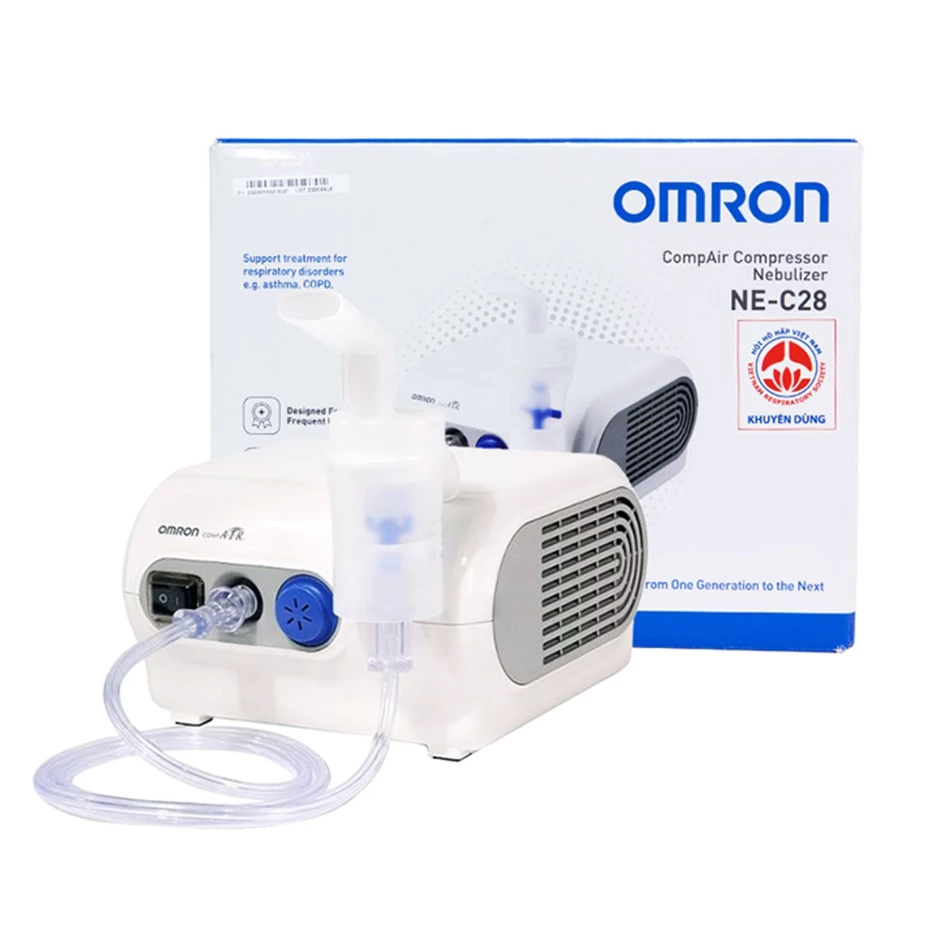 Máy khí dung Omron NE-C28 - Hỗ trợ điều trị bệnh đường hô hấp