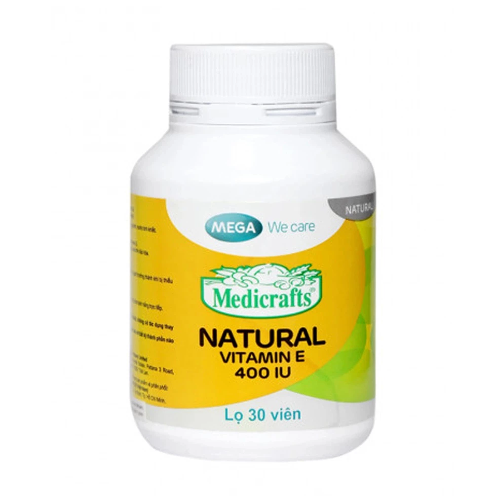 Medicrafts Natural Vitamin E 400 IU - Hỗ trợ chống lão hoá da
