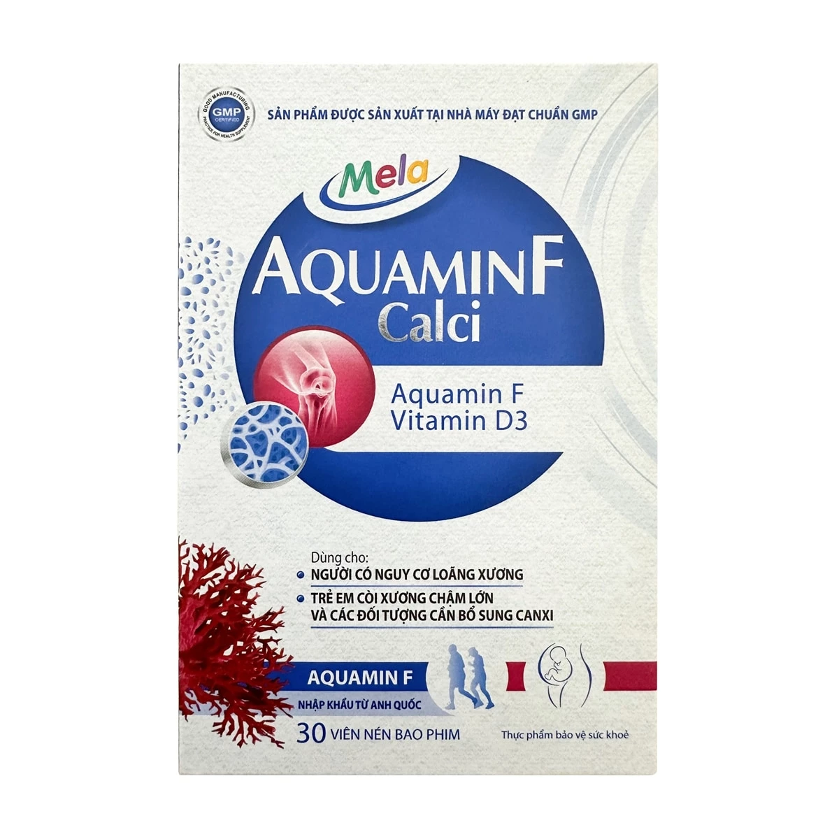 Mela Aquamin F Calci - Bổ sung canxi hữu cơ từ tảo biển đỏ