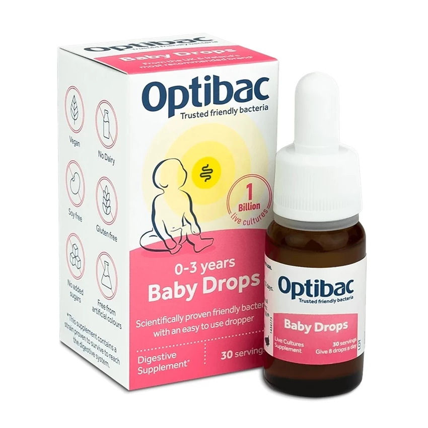 Men vi sinh Optibac Baby Drops - Bổ sung lợi khuẩn cho bé từ 0-3 tuổi