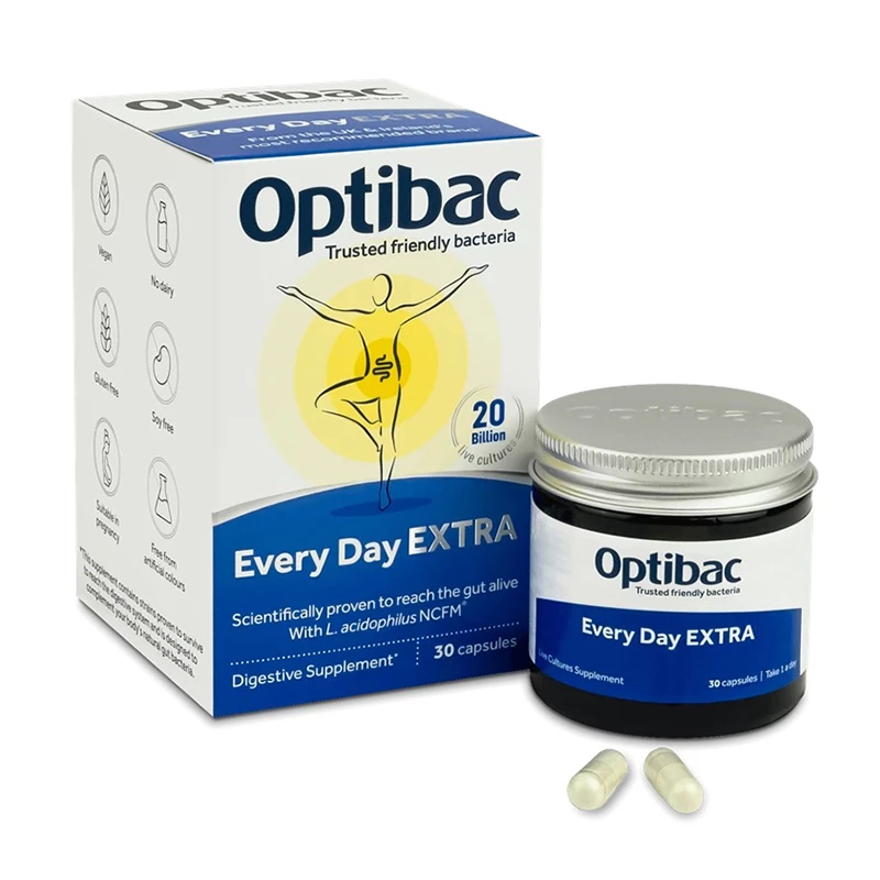 Optibac Everyday Extra - Bổ sung 20 tỷ lợi khuẩn, hỗ trợ tiêu hóa