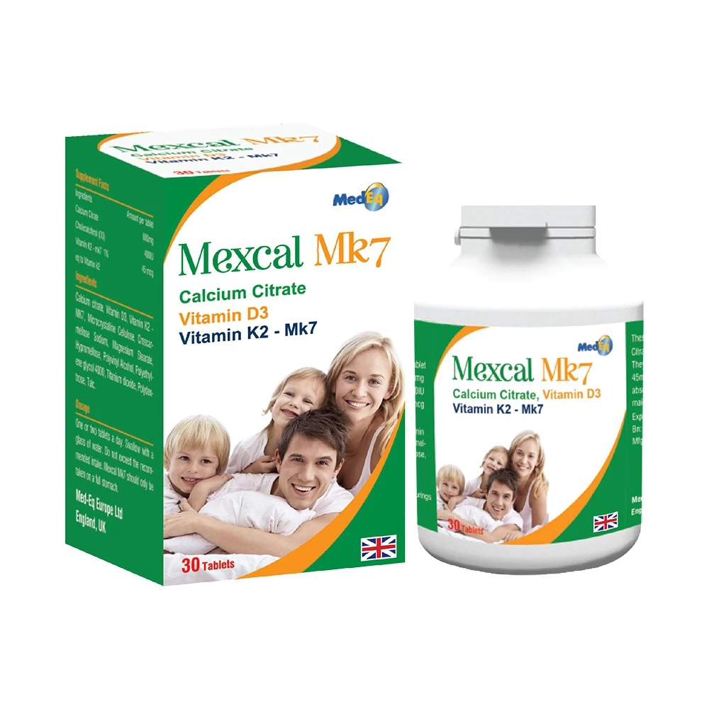 Canxi hữu cơ Mexcal MK7 - Giúp xương chắc khỏe, giảm nguy cơ loãng xương
